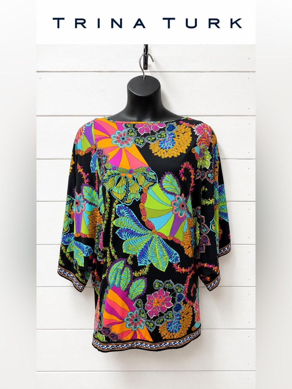 Trina Turk Electric Reef Tunic Cover-Up – Size Small